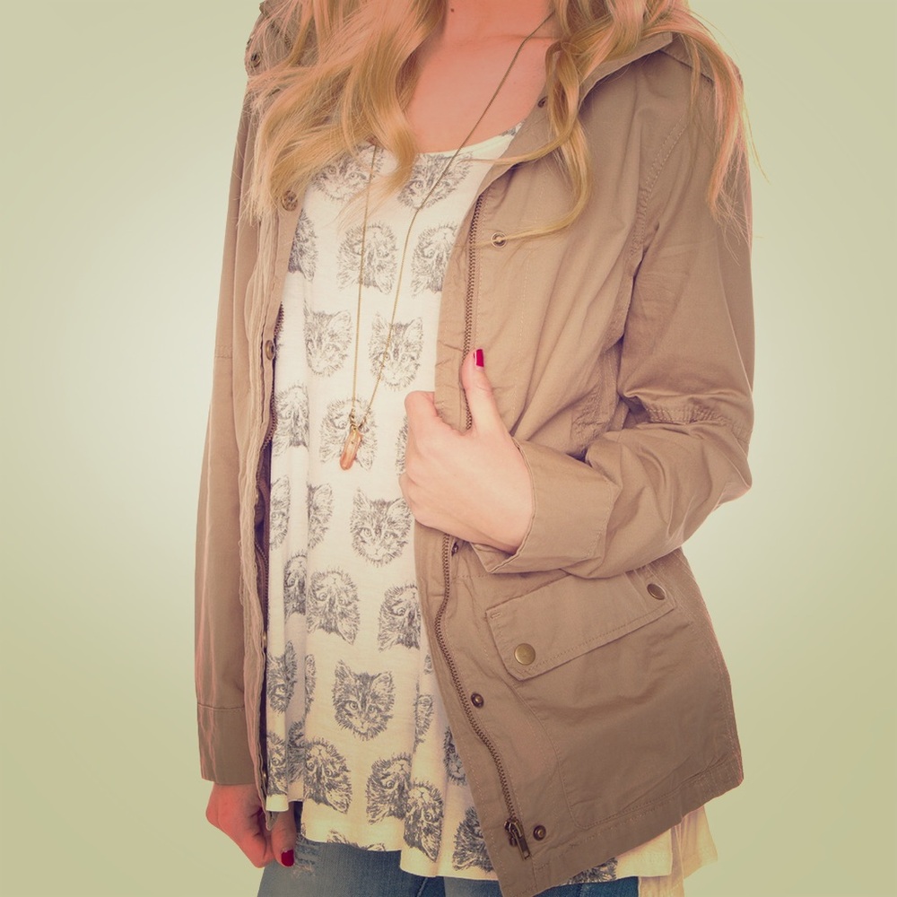 COPY - Military Jacket - Taupe, Small, Never Worn
